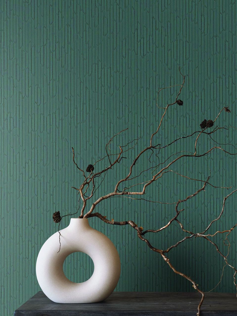 Oxnard Calliope Fabric Backed Vinyl Unpasted Wallpaper