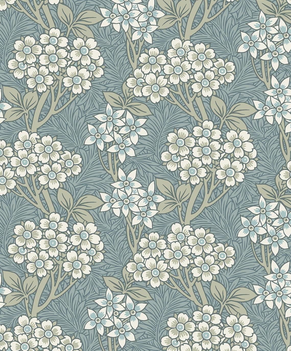 Hoover, Floral Vine, 20.9 in. x 32.81 ft. = 57.5 sq. ft, Wallpaper Roll