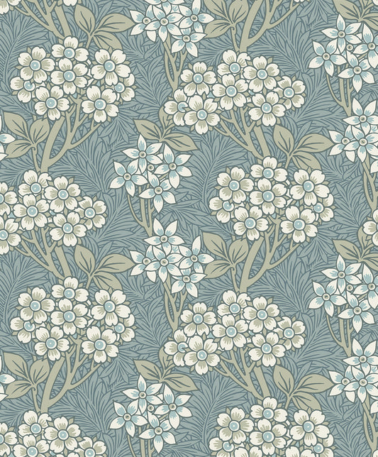 Hoover, Floral Vine, 20.9 in. x 32.81 ft. = 57.5 sq. ft, Wallpaper Roll