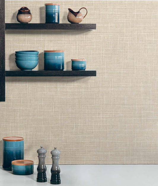 Dunkirk, Grasmere Weave, 27 in. x 27 ft. = 60.75 sq. ft, Wallpaper Roll