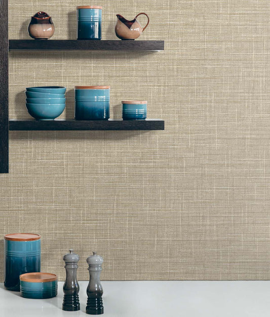 Dunkirk, Grasmere Weave, 27 in. x 27 ft. = 60.75 sq. ft, Wallpaper Roll