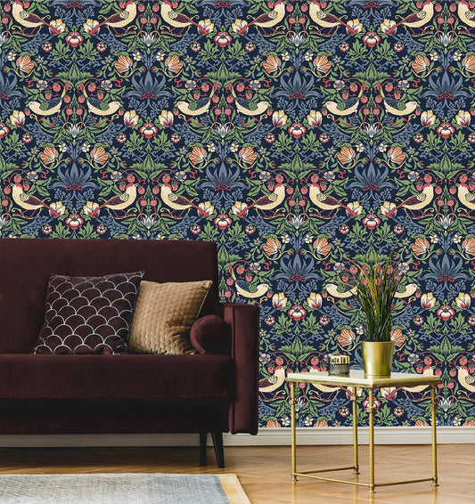 Honolulu, Fragaria Garden, 20.9 in. x 32.81 ft. = 57.5 sq. ft, Wallpaper Roll